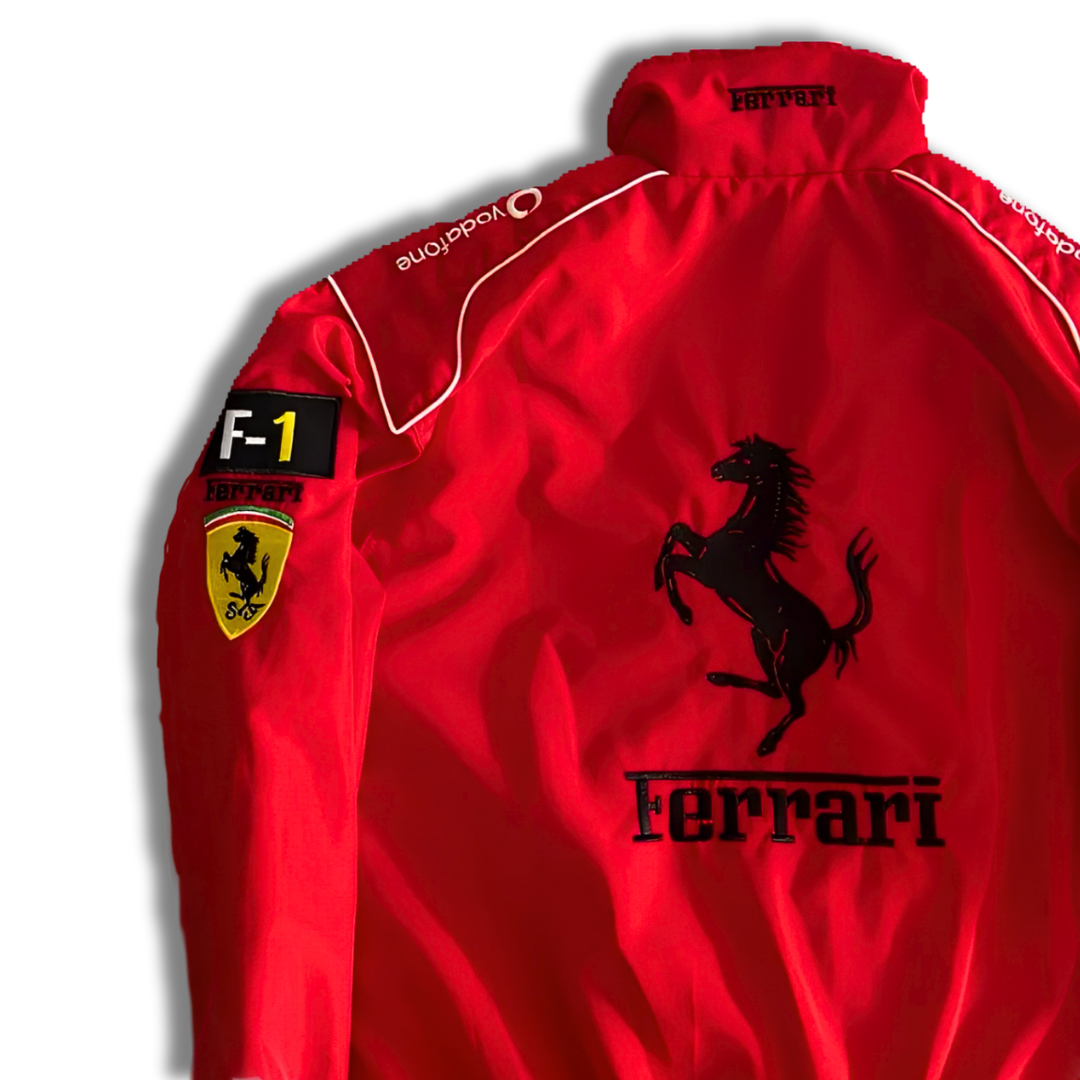 FERRARI RED AND WHITE
