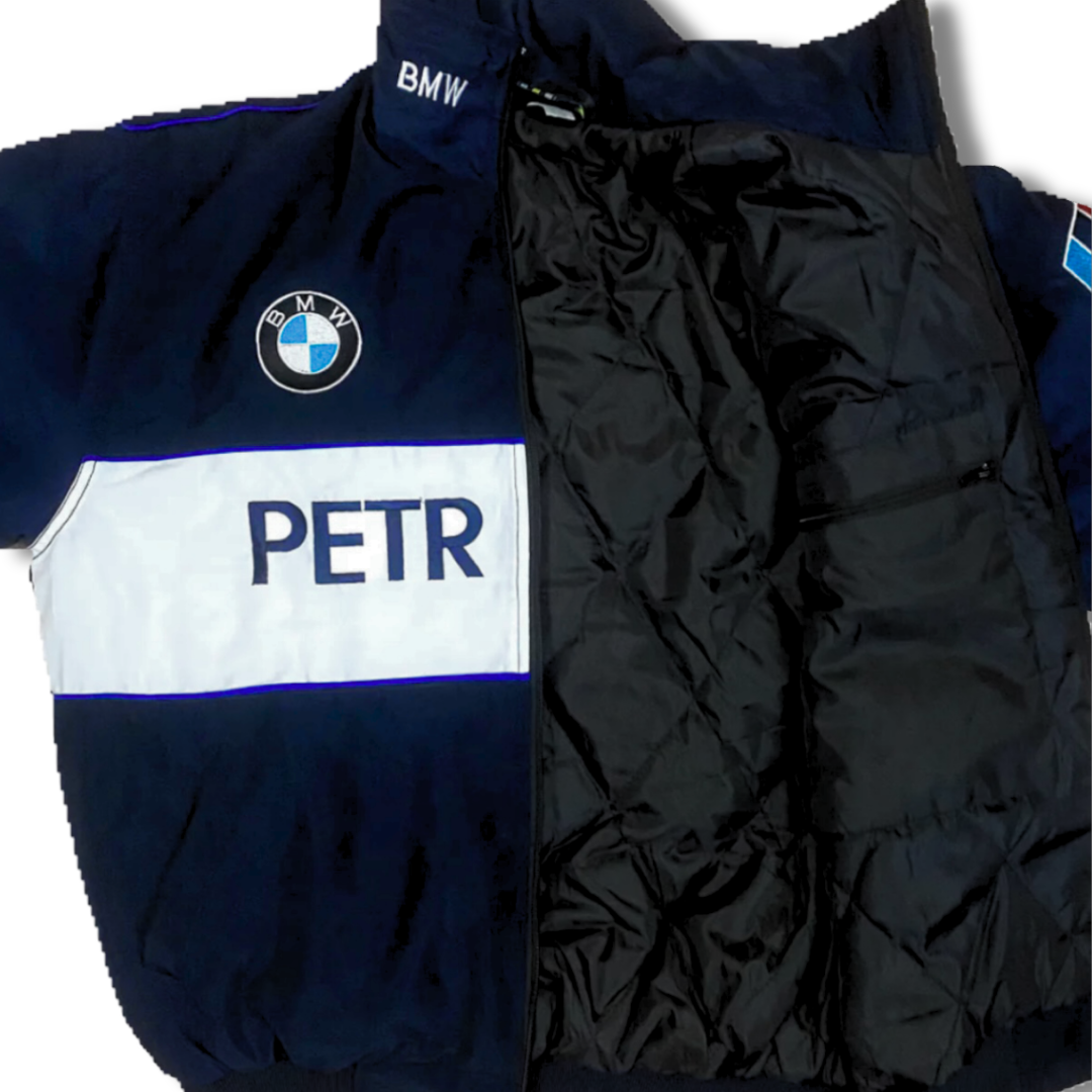 BMW PETRONAS BLUE AND WHITE